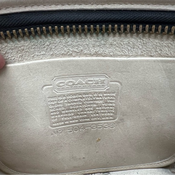 Vintage Coach Purse | Cream Color - Picture 6 of 8